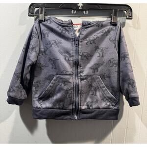 Baby Boy Mick Mack Full Zip Jacket Size 24 Months Dino Print